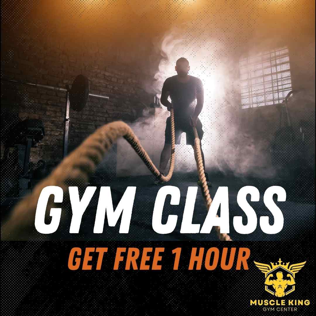 Orange Modern Elegant Gym Class Promotion Instagram Post